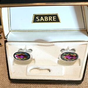 Watermelon Crystal Cufflinks